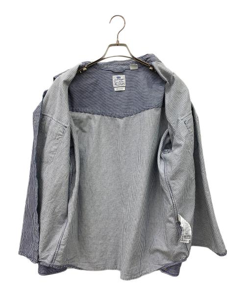 LEVI'S（リーバイス）LEVI'S (リーバイス) ウエスタンシャツ ヒッコリー ブルー×ホワイト サイズ:Lの古着・服飾アイテム