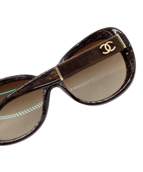 CHANEL（シャネル）CHANEL (シャネル) CHANEL　ココマークオーバル　サングラス ブラウンの古着・服飾アイテム