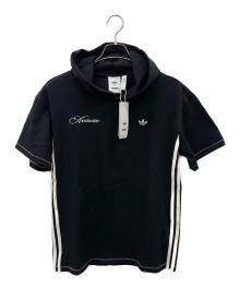 adidas×Avavav（アディダス×アヴァヴァヴ）の古着「Hooded T-Shirt」｜ブラック×ホワイト