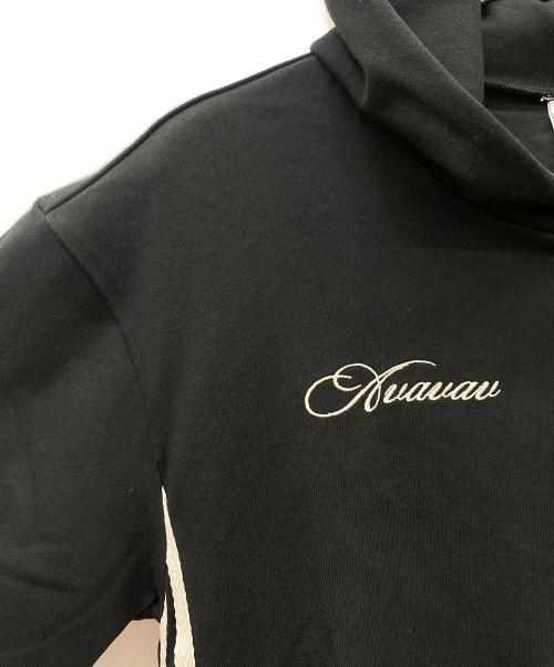 adidas（アディダス）adidas (アディダス) Avavav (アヴァヴァヴ) Hooded T-Shirt ブラック×ホワイト サイズ:S 未使用品の古着・服飾アイテム