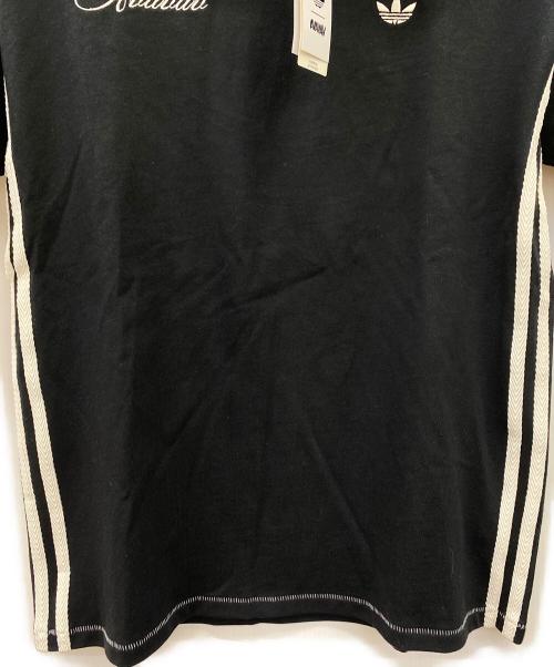 adidas（アディダス）adidas (アディダス) Avavav (アヴァヴァヴ) Hooded T-Shirt ブラック×ホワイト サイズ:S 未使用品の古着・服飾アイテム