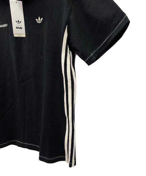 adidas（アディダス）adidas (アディダス) Avavav (アヴァヴァヴ) Hooded T-Shirt ブラック×ホワイト サイズ:S 未使用品の古着・服飾アイテム