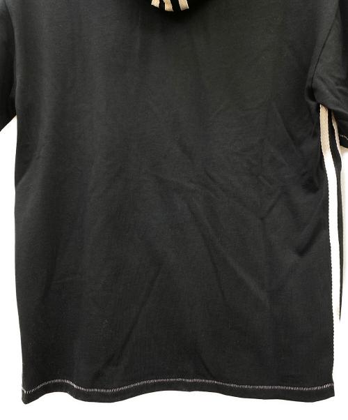 adidas（アディダス）adidas (アディダス) Avavav (アヴァヴァヴ) Hooded T-Shirt ブラック×ホワイト サイズ:S 未使用品の古着・服飾アイテム