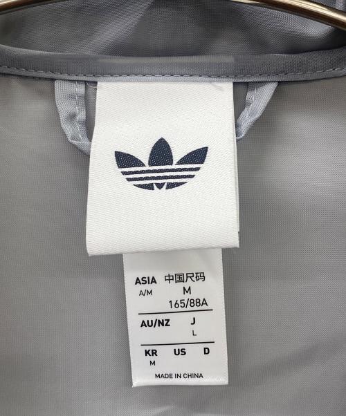 adidas（アディダス）adidas (アディダス) シアージャケット グレー×ホワイト サイズ:Lの古着・服飾アイテム