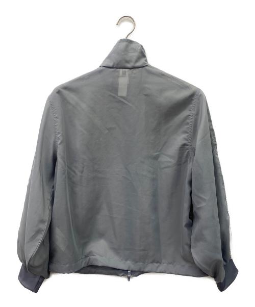 adidas（アディダス）adidas (アディダス) シアージャケット グレー×ホワイト サイズ:Lの古着・服飾アイテム