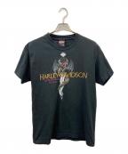 HARLEY-DAVIDSONハーレーダビッドソン）の古着「HARLEY-DAVIDSON　半袖カットソー」｜ブラック