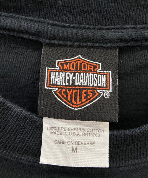 HARLEY-DAVIDSON（ハーレーダビッドソン）HARLEY-DAVIDSON (ハーレーダビッドソン) HARLEY-DAVIDSON　半袖カットソー ブラック サイズ:Mの古着・服飾アイテム
