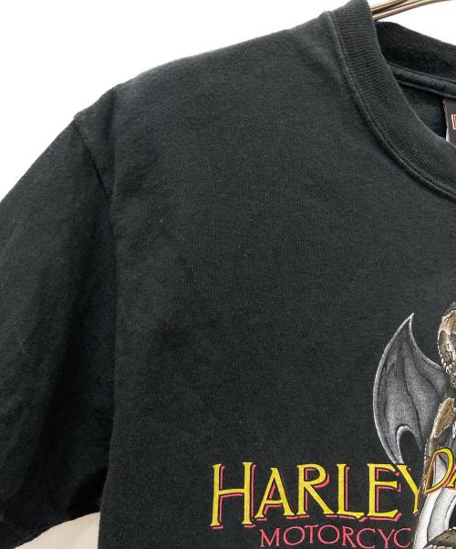 HARLEY-DAVIDSON（ハーレーダビッドソン）HARLEY-DAVIDSON (ハーレーダビッドソン) HARLEY-DAVIDSON　半袖カットソー ブラック サイズ:Mの古着・服飾アイテム