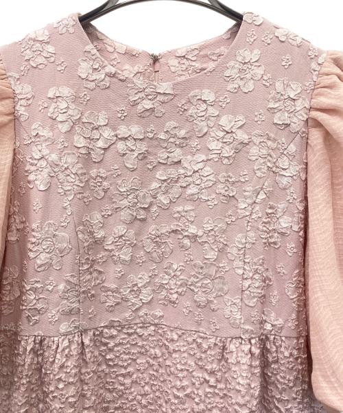 CHESTY（チェスティ）CHESTY (チェスティ) ジャガードマテリアルワンピース ピンク サイズ:1の古着・服飾アイテム