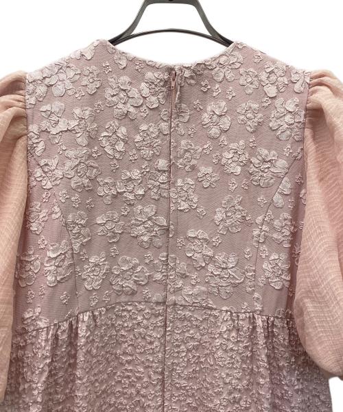CHESTY（チェスティ）CHESTY (チェスティ) ジャガードマテリアルワンピース ピンク サイズ:1の古着・服飾アイテム