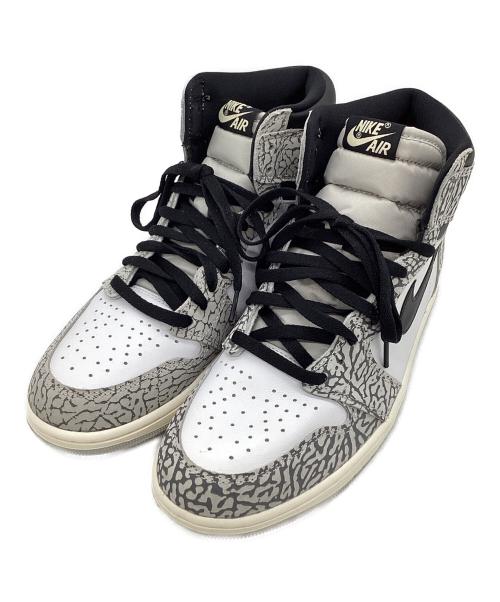 NIKE（ナイキ）NIKE (ナイキ) Air Jordan 1 High OG White Cement/Safari グレー×ホワイト サイズ:US10.5の古着・服飾アイテム
