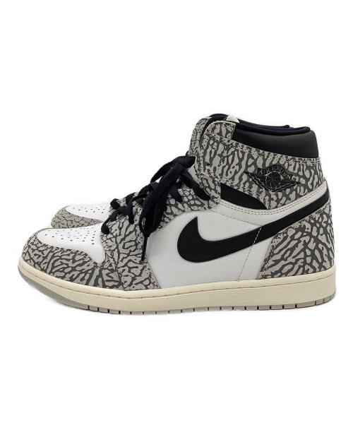 NIKE（ナイキ）NIKE (ナイキ) Air Jordan 1 High OG White Cement/Safari グレー×ホワイト サイズ:US10.5の古着・服飾アイテム