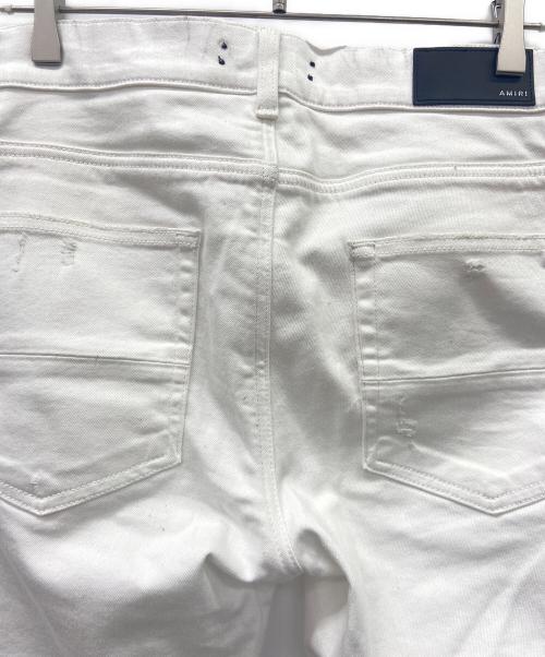 AMIRI（アミリ）AMIRI (アミリ) MX1バンダナダメージ加工スキニーパンツ ホワイト サイズ:31の古着・服飾アイテム