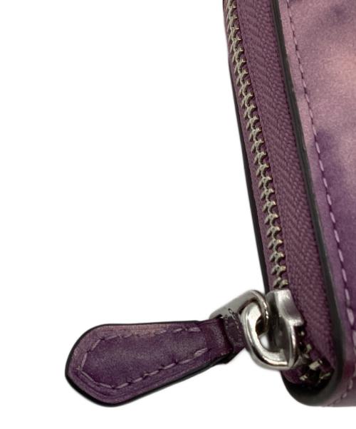 COACH（コーチ）COACH (コーチ) COACH　アコーディオン ジップ ウォレット・タイ ダイ プリント パープルの古着・服飾アイテム