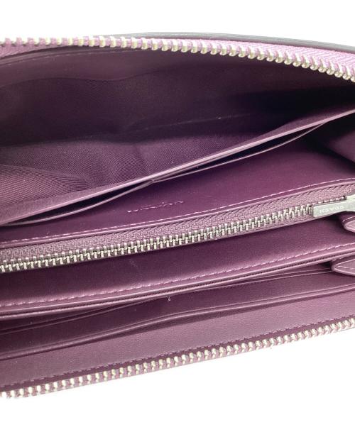 COACH（コーチ）COACH (コーチ) COACH　アコーディオン ジップ ウォレット・タイ ダイ プリント パープルの古着・服飾アイテム