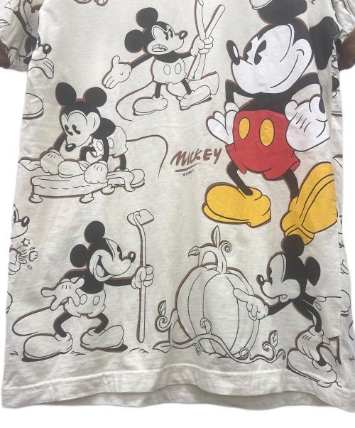 DISNEY（ディズニー）DISNEY (ディズニー) 90'sDisneyカットソー ブラウン×ホワイト サイズ:Sの古着・服飾アイテム
