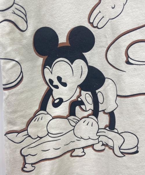 DISNEY（ディズニー）DISNEY (ディズニー) 90'sDisneyカットソー ブラウン×ホワイト サイズ:Sの古着・服飾アイテム