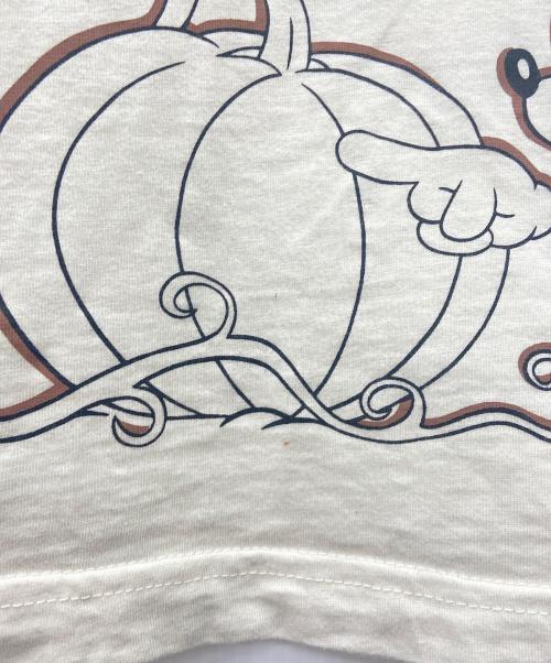 DISNEY（ディズニー）DISNEY (ディズニー) 90'sDisneyカットソー ブラウン×ホワイト サイズ:Sの古着・服飾アイテム