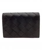 BOTTEGA VENETAボッテガベネタ）の古着「BOTTEGA VENETA　イントレチャート　ビジネスカードケース」｜ブラック