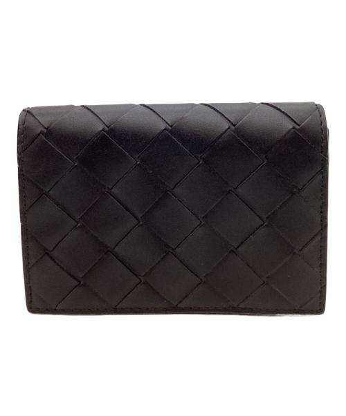BOTTEGA VENETA（ボッテガベネタ）BOTTEGA VENETA (ボッテガベネタ) BOTTEGA VENETA　イントレチャート　ビジネスカードケース ブラックの古着・服飾アイテム