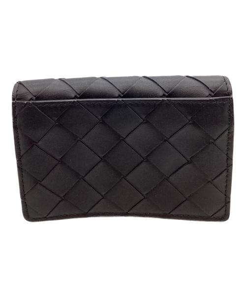 BOTTEGA VENETA（ボッテガベネタ）BOTTEGA VENETA (ボッテガベネタ) BOTTEGA VENETA　イントレチャート　ビジネスカードケース ブラックの古着・服飾アイテム