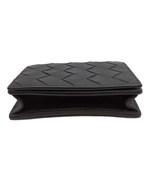 BOTTEGA VENETA（ボッテガベネタ）BOTTEGA VENETA (ボッテガベネタ) BOTTEGA VENETA　イントレチャート　ビジネスカードケース ブラックの古着・服飾アイテム