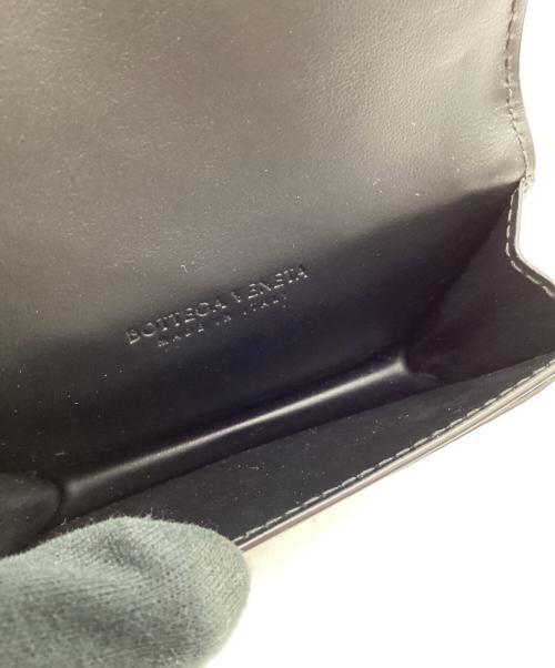 BOTTEGA VENETA（ボッテガベネタ）BOTTEGA VENETA (ボッテガベネタ) BOTTEGA VENETA　イントレチャート　ビジネスカードケース ブラックの古着・服飾アイテム