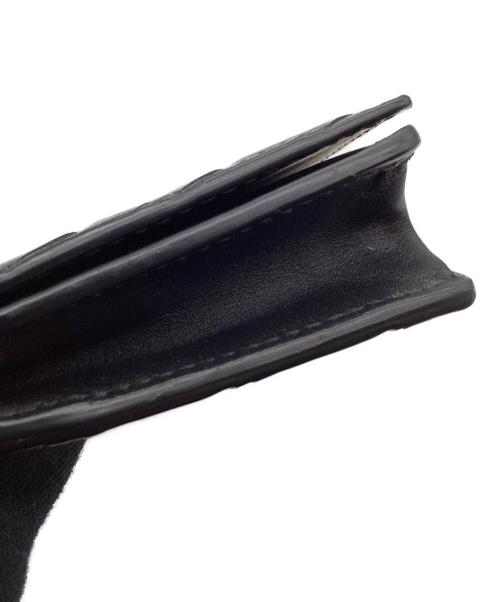 BOTTEGA VENETA（ボッテガベネタ）BOTTEGA VENETA (ボッテガベネタ) BOTTEGA VENETA　イントレチャート　ビジネスカードケース ブラックの古着・服飾アイテム