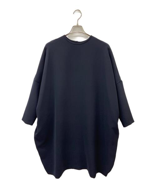 mizuiro-ind（ミズイロインド）mizuiro-ind (ミズイロインド) コクーンワイドワンピース ネイビー サイズ:Freeの古着・服飾アイテム