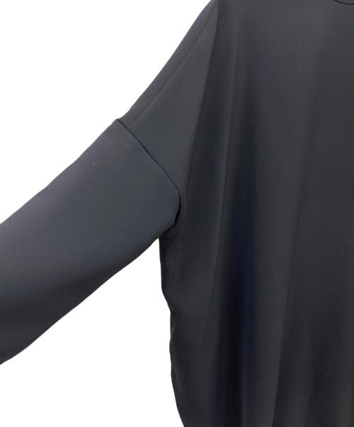 mizuiro-ind（ミズイロインド）mizuiro-ind (ミズイロインド) コクーンワイドワンピース ネイビー サイズ:Freeの古着・服飾アイテム