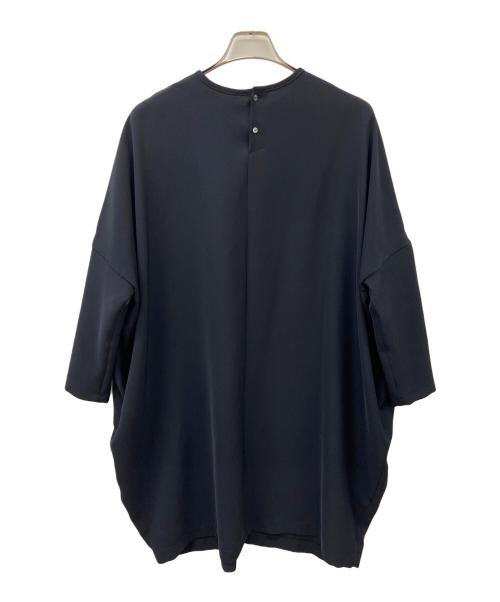 mizuiro-ind（ミズイロインド）mizuiro-ind (ミズイロインド) コクーンワイドワンピース ネイビー サイズ:Freeの古着・服飾アイテム
