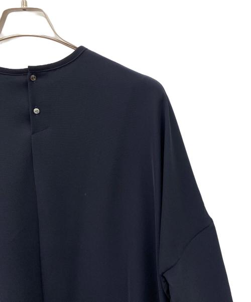 mizuiro-ind（ミズイロインド）mizuiro-ind (ミズイロインド) コクーンワイドワンピース ネイビー サイズ:Freeの古着・服飾アイテム