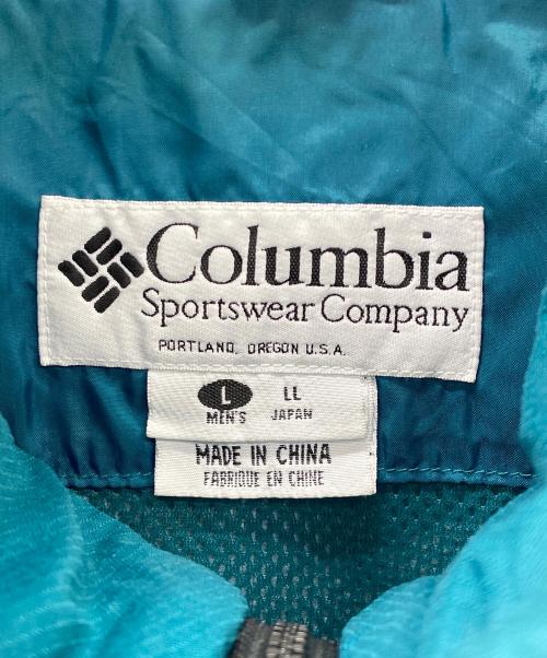 Columbia（コロンビア）Columbia (コロンビア) ナイロンジャケット ブルー×ブラック サイズ:Lの古着・服飾アイテム
