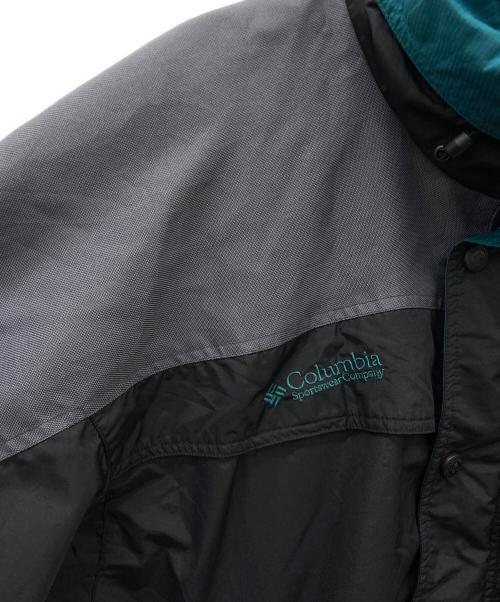 Columbia（コロンビア）Columbia (コロンビア) ナイロンジャケット ブルー×ブラック サイズ:Lの古着・服飾アイテム