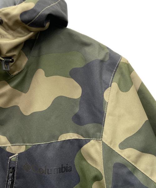 Columbia（コロンビア）Columbia (コロンビア) ダウンジャケット オリーブ×ブラック サイズ:Lの古着・服飾アイテム