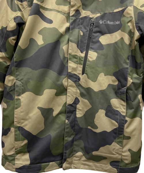 Columbia（コロンビア）Columbia (コロンビア) ダウンジャケット オリーブ×ブラック サイズ:Lの古着・服飾アイテム