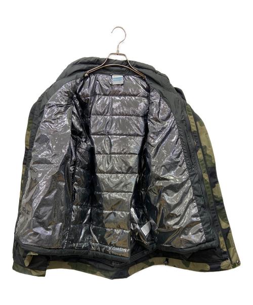 Columbia（コロンビア）Columbia (コロンビア) ダウンジャケット オリーブ×ブラック サイズ:Lの古着・服飾アイテム
