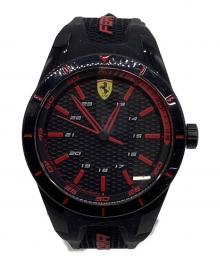 Ferrari（フェラーリ）の古着「Ferrari　SCUDERIA　腕時計」｜ブラック