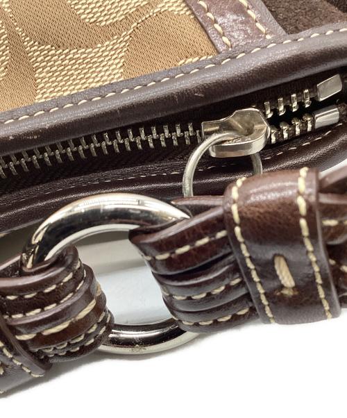 COACH（コーチ）COACH (コーチ) ハンドバッグ ベージュ×ブラウンの古着・服飾アイテム