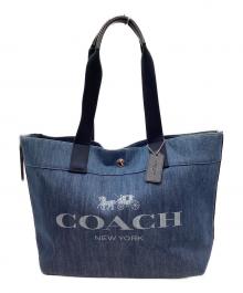 COACH（コーチ）の古着「COACH　トートバッグ」｜ネイビー