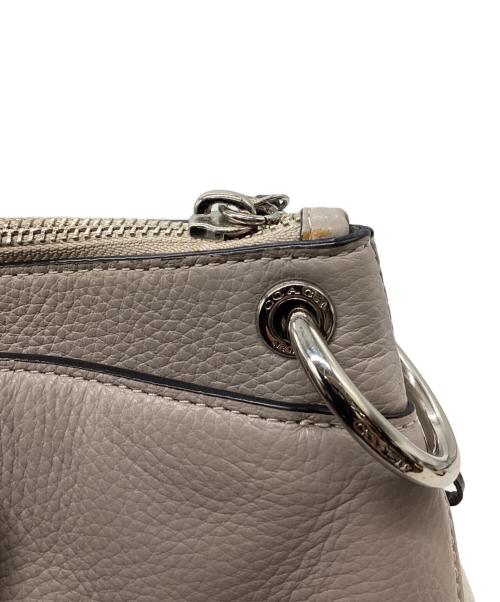 COACH（コーチ）COACH (コーチ) COACH　ハンドバッグ ベージュ×アイボリーの古着・服飾アイテム