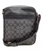 COACHコーチ）の古着「COACH　ショルダーバッグ」｜ブラック×グレー