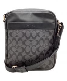 COACH（コーチ）の古着「COACH　ショルダーバッグ」｜ブラック×グレー