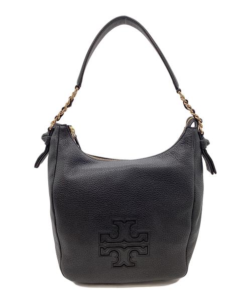TORY BURCH（トリーバーチ）TORY BURCH (トリーバーチ) ワンショルダーバッグ ブラック×ゴールド サイズ:なしの古着・服飾アイテム