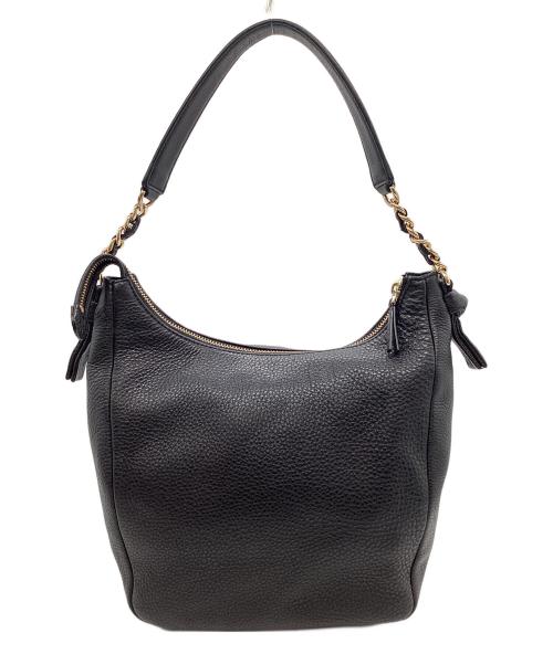 TORY BURCH（トリーバーチ）TORY BURCH (トリーバーチ) ワンショルダーバッグ ブラック×ゴールド サイズ:なしの古着・服飾アイテム