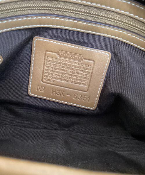 COACH（コーチ）COACH (コーチ) COACH　シグネチャー　ハンドバッグ ブラウンの古着・服飾アイテム