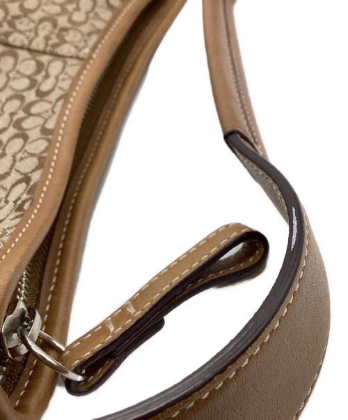 COACH（コーチ）COACH (コーチ) COACH　シグネチャー　ハンドバッグ ブラウンの古着・服飾アイテム