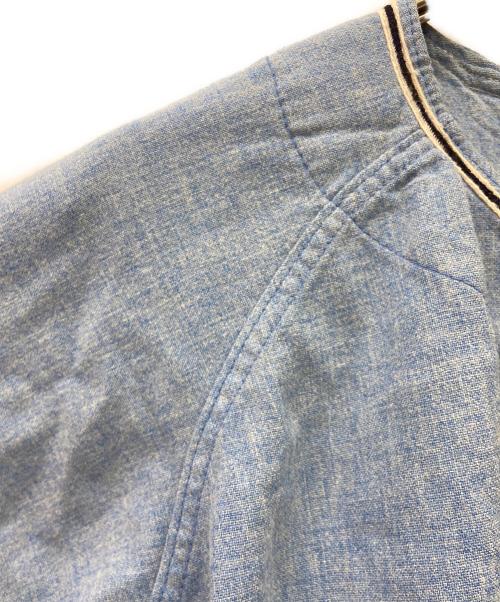 macgregor（マクレガー）MacGREGOR (マクレガー) ベースボールシャツ USA製 60s ブルー×ホワイト サイズ:44の古着・服飾アイテム