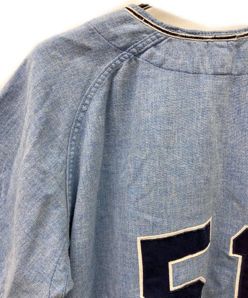 macgregor（マクレガー）MacGREGOR (マクレガー) ベースボールシャツ USA製 60s ブルー×ホワイト サイズ:44の古着・服飾アイテム