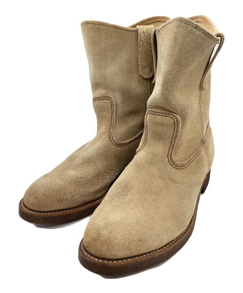 RED WING（レッドウィング）RED WING (レッドウィング) RED WING　ペコス・ローパー　刺繍タグ　1997年　ペコスブーツ ベージュ サイズ:８　1/2の古着・服飾アイテム